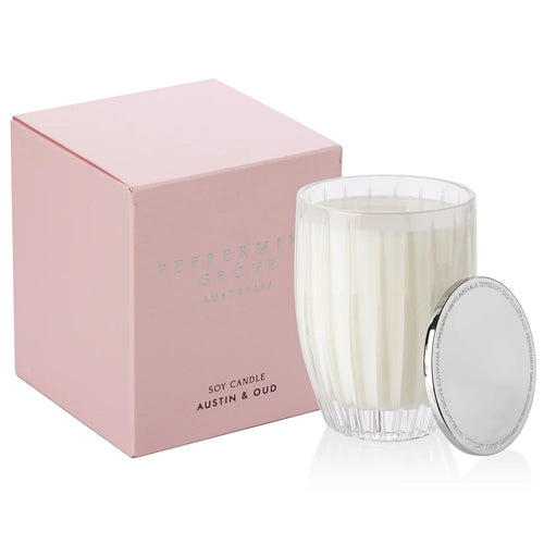 Austin & Oud Soy Candle - Peppermint Grove