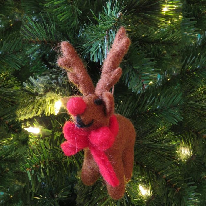Brown Rudolph Hanging Decoration