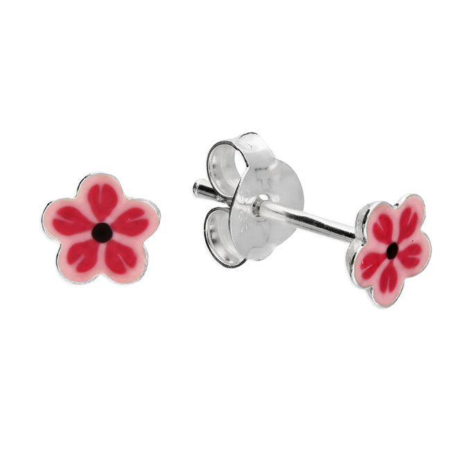 Stirling Silver Flower Studs