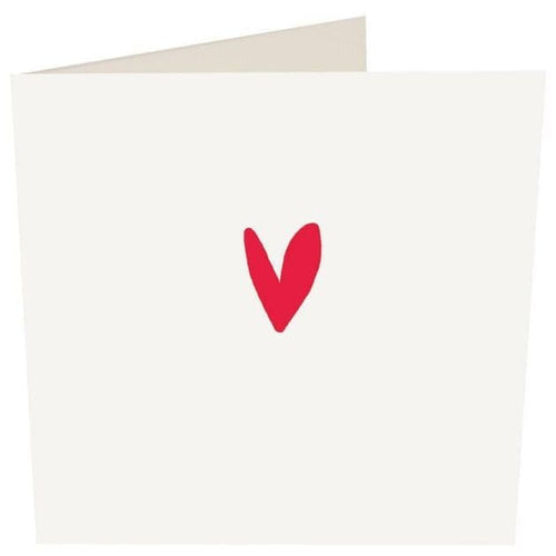 Simply lovely Caroline Gardner - 'Red Heart' Greeting Card - Blank inside